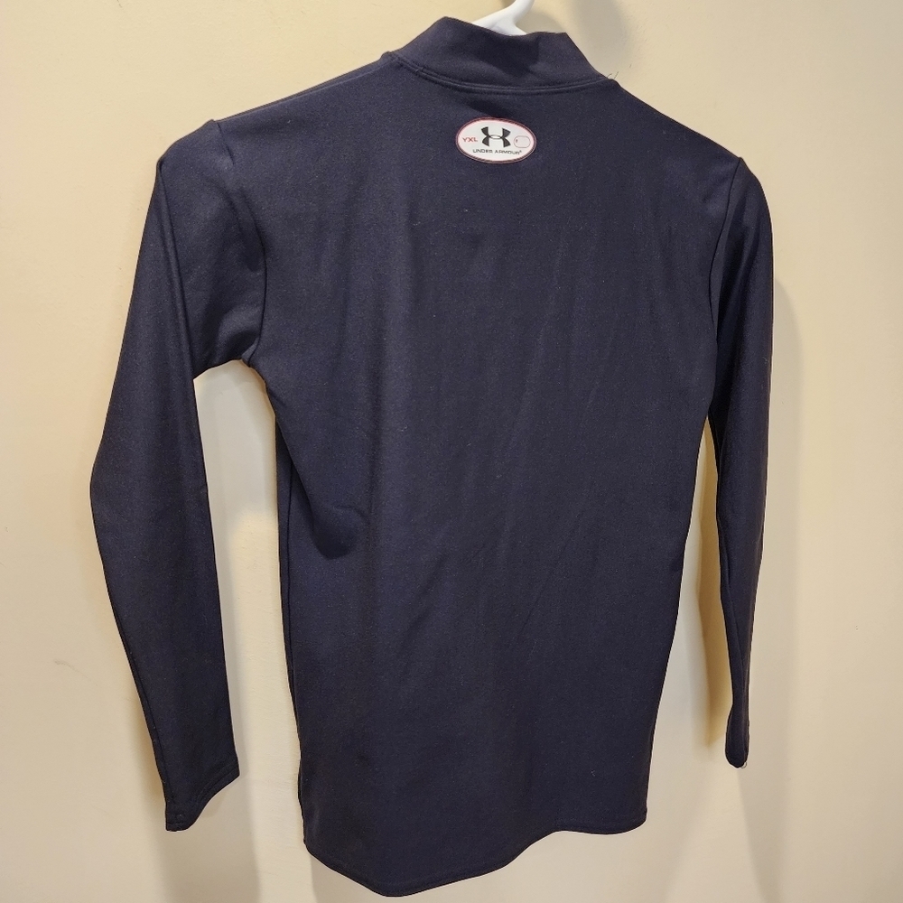 Under Armour  cold gear black long Sleeves athletic shirt size YXL - Picture 5 of 7